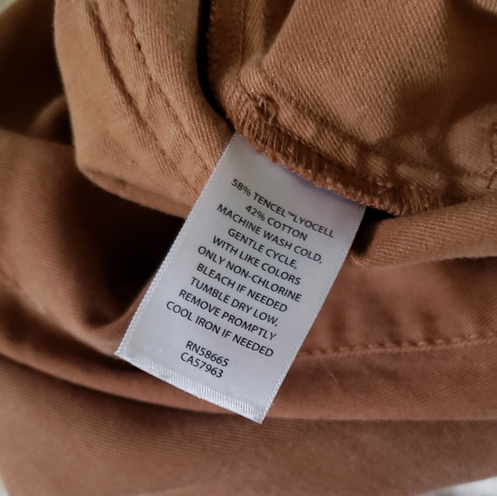 Treasure & Bond Wide Leg Cotton Blend Lightweight Pants Size 10 - Picture 9 of 9